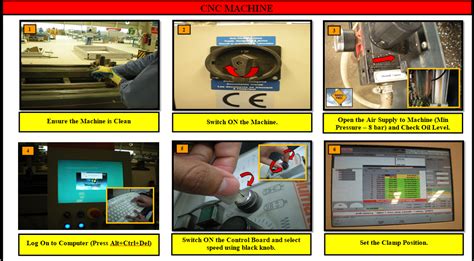 cnc machine manual|work instruction for cnc machine.